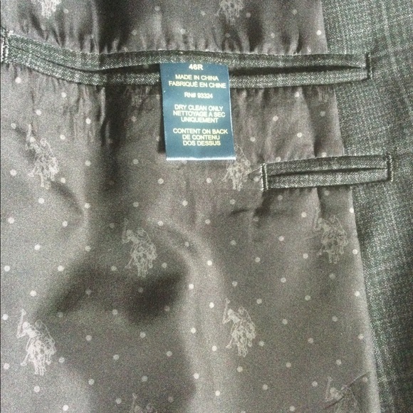 US POLO mens grey pinstripe jacket. - Picture 4 of 6